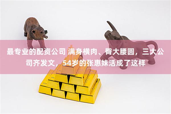 最专业的配资公司 满身横肉、臀大腰圆，三大公司齐发文，54岁的张惠妹活成了这样